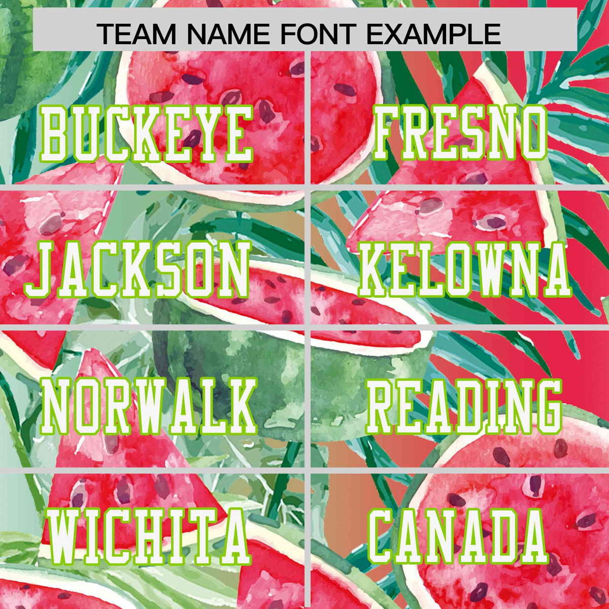 Custom Personalized Watermelon Green-Red Graffiti Pattern Design Authentic Football Jersey