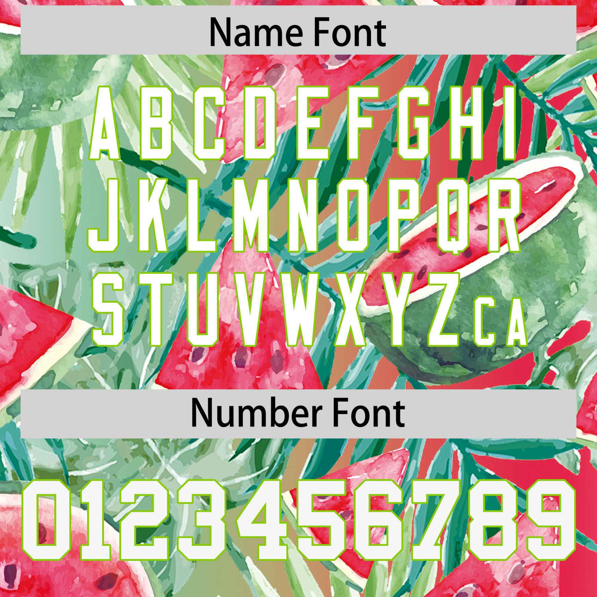 Custom Personalized Watermelon Green-Red Graffiti Pattern Design Authentic Football Jersey