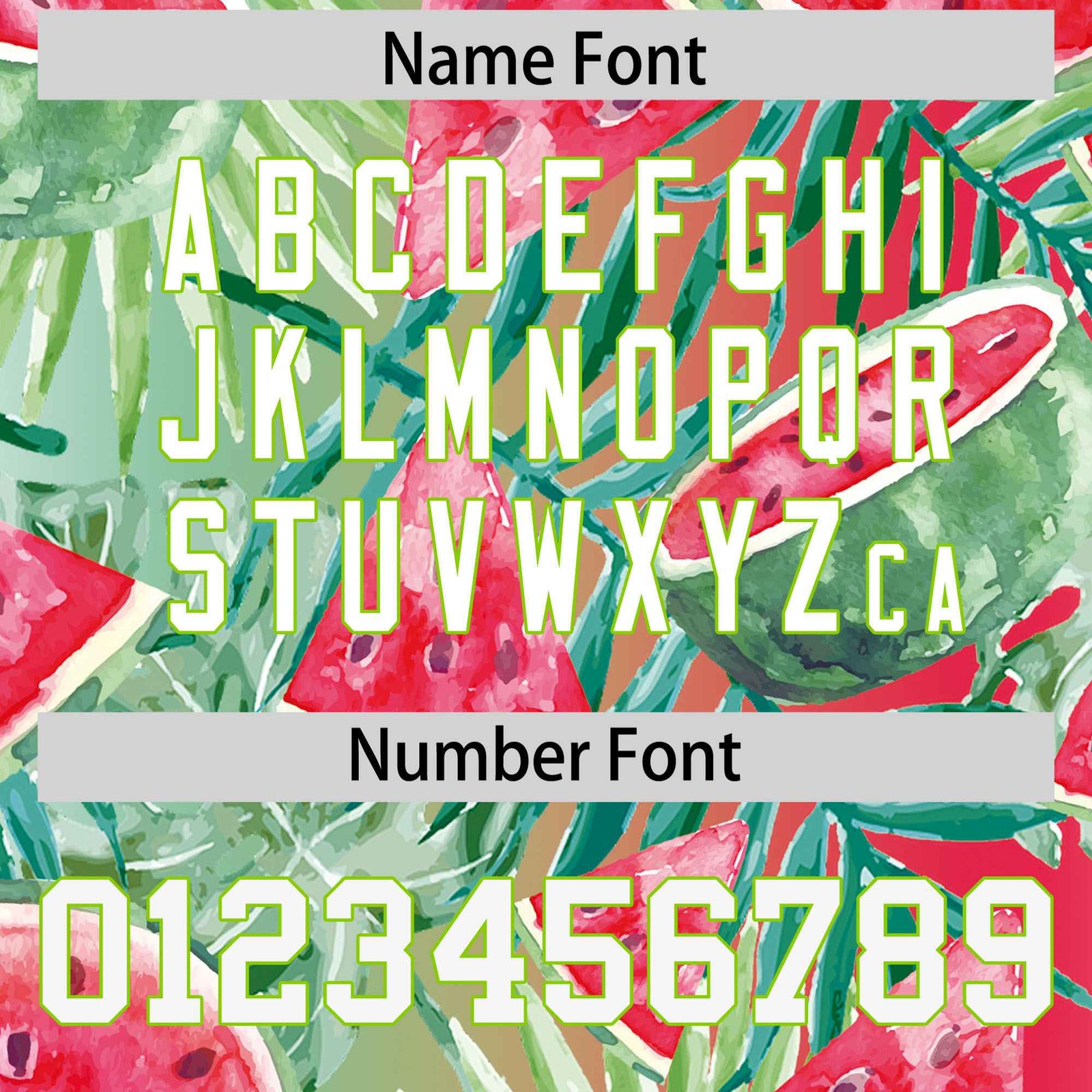 Custom Personalized Watermelon Green-Red Graffiti Pattern Design Authentic Football Jersey