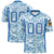 Custom Personalized Leaf Blue Graffiti Pattern Design Authentic Football Jersey