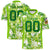 Custom Personalized Leaf Green Graffiti Pattern Design Authentic Football Jersey