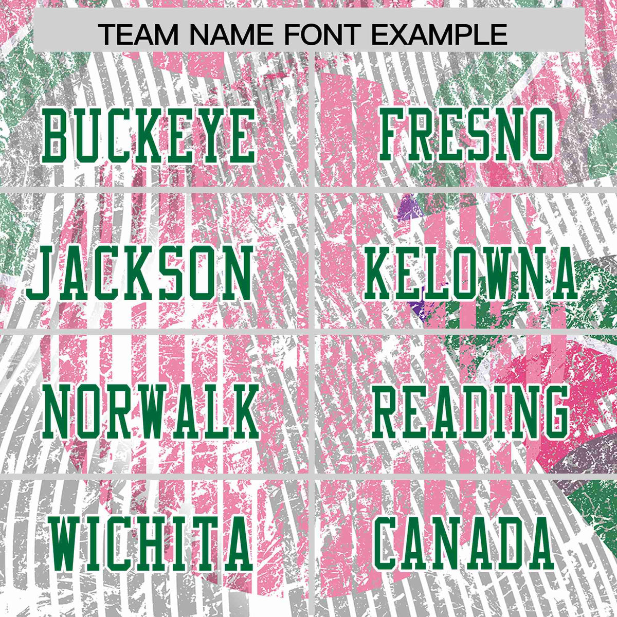 Custom Personalized Abstract Pink Green Graffiti Pattern Design Authentic Football Jersey