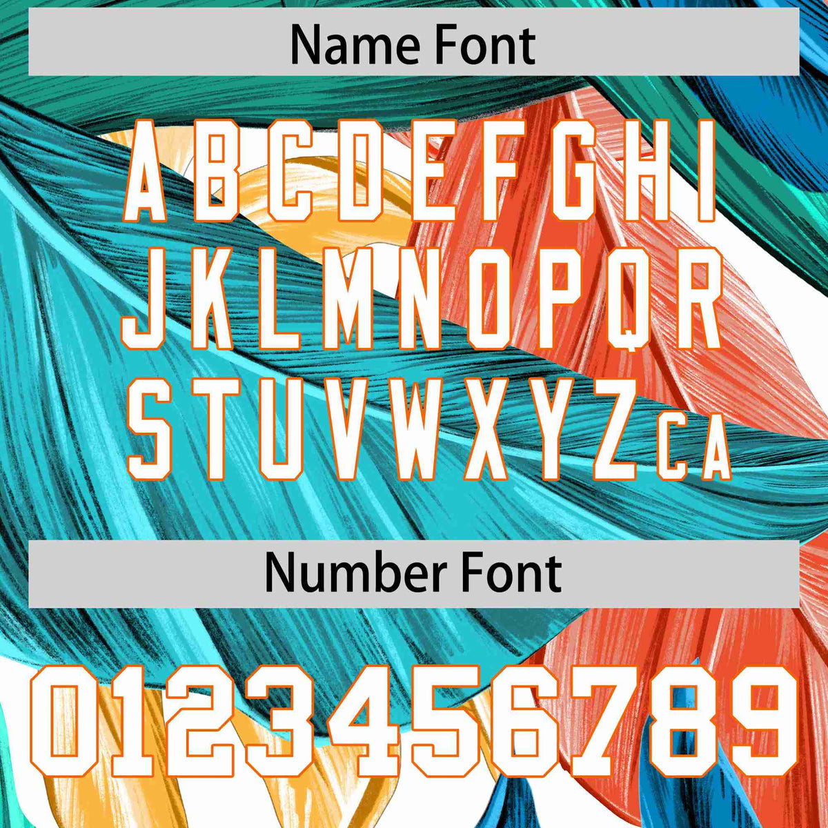 Custom Personalized Football Jersey Tropical Leaf - Personalized Name & Number