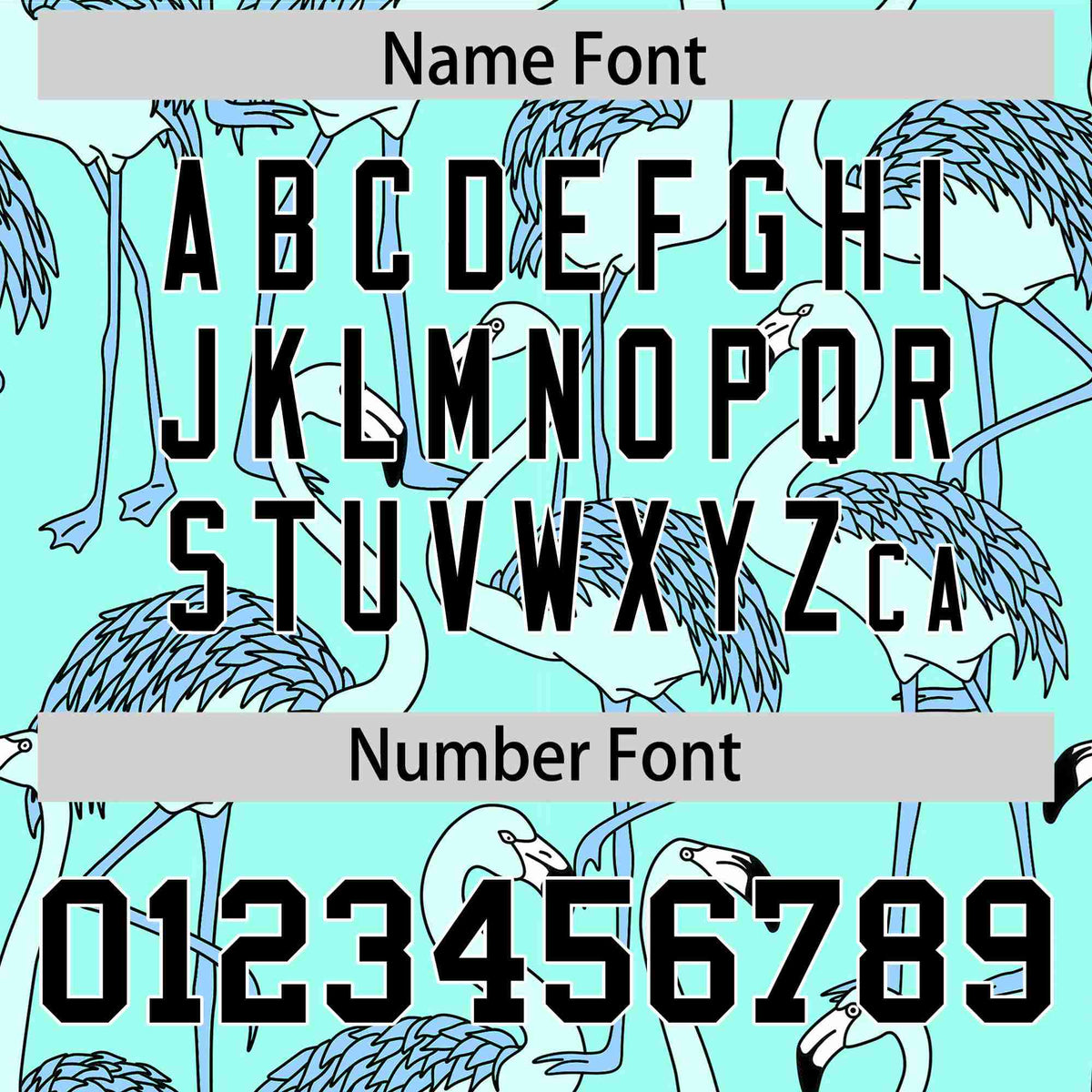 Custom Football Jersey Tropical Flamingo - Personalized Name & Number