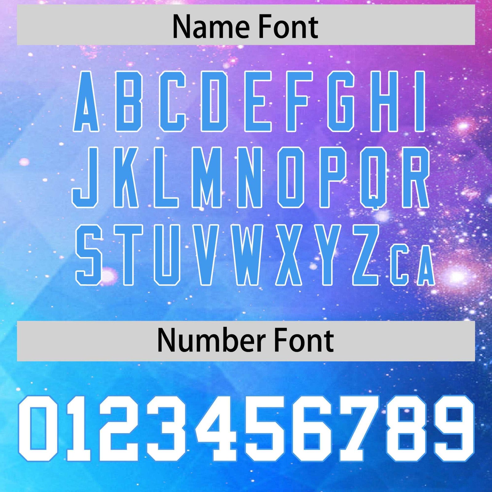 Custom Football Jersey Cosmic Galaxy - Personalized Name & Number