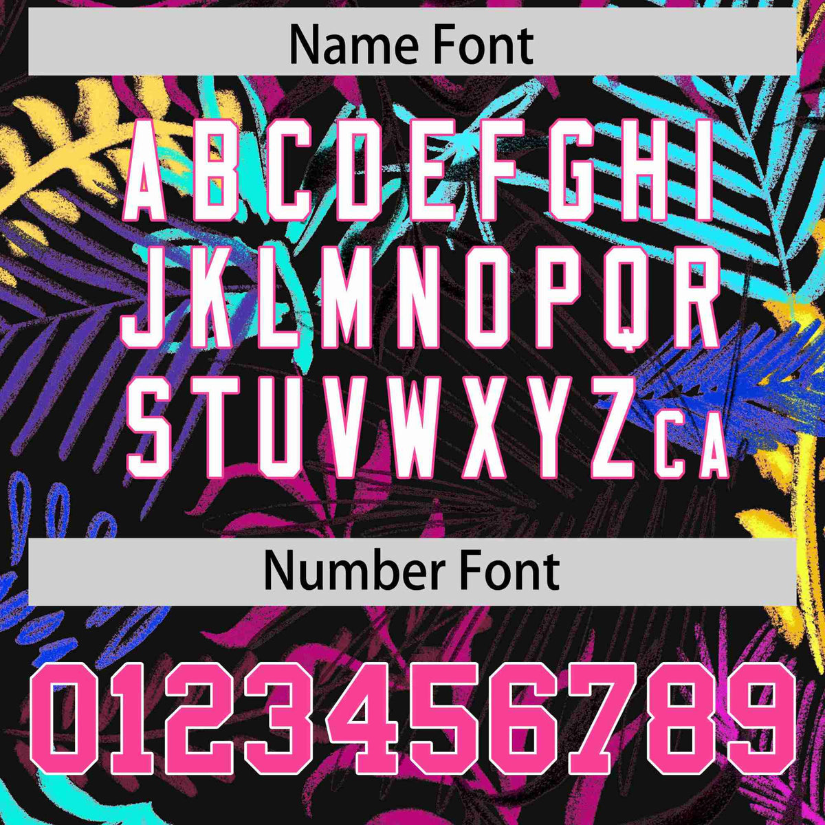 Custom Tropical Leaf Football Jersey | Customizable Name & Number