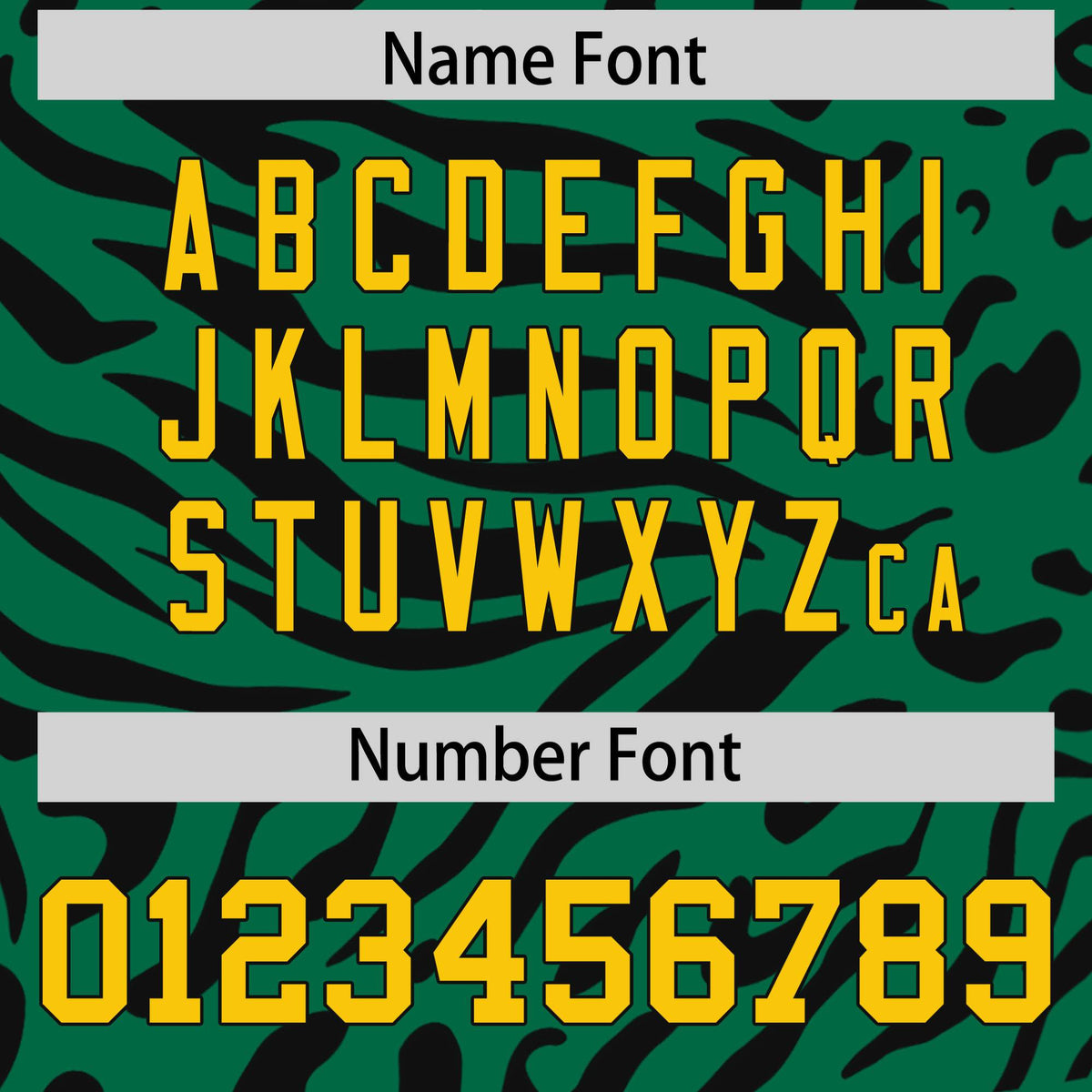 Custom Kelly Green Gold-Black Mesh Zebra Style Football Jersey