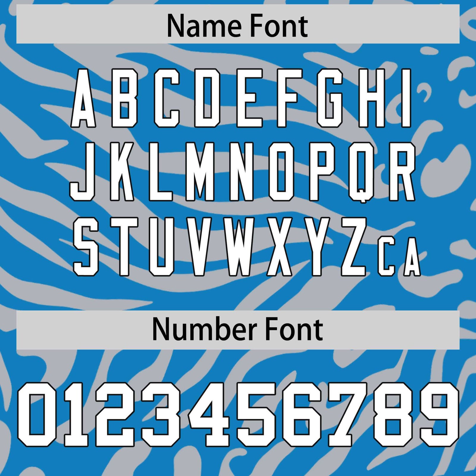 Custom Light Blue Black-White Mesh Zebra Style Football Jersey