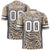 Custom Light Taupe White-Dark Gray Mesh Zebra Style Football Jersey