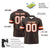 Custom Light Red Brown White-Orange Mesh Zebra Style Football Jersey