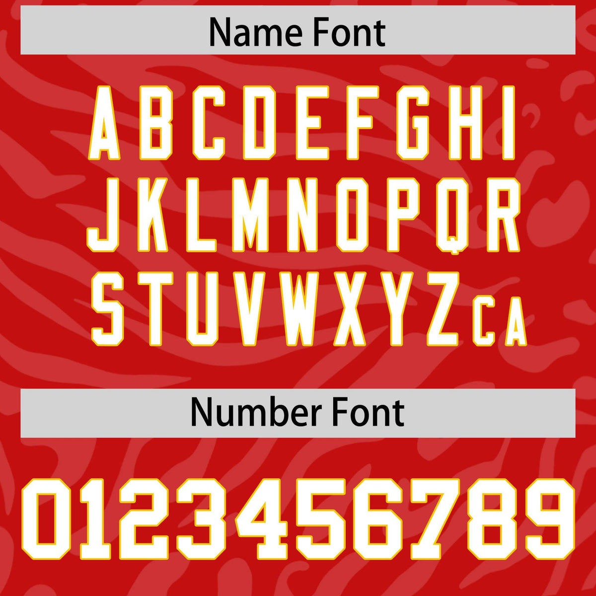 Custom Red Gold-White Mesh Zebra Style Football Jersey