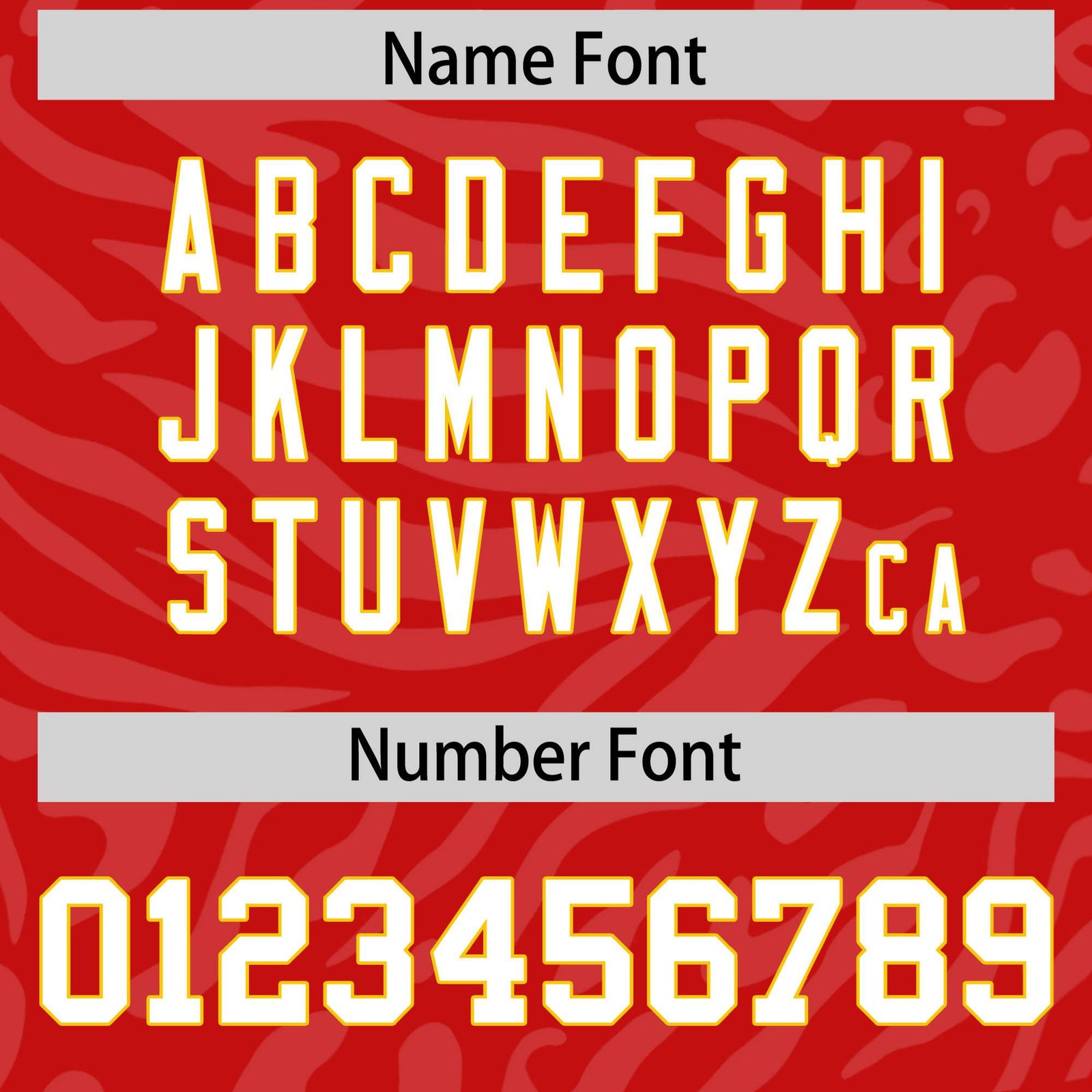 Custom Red Gold-White Mesh Zebra Style Football Jersey