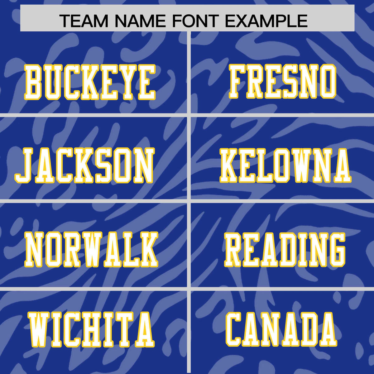 Custom Royal Blue Gold-White Mesh Zebra Style Football Jersey