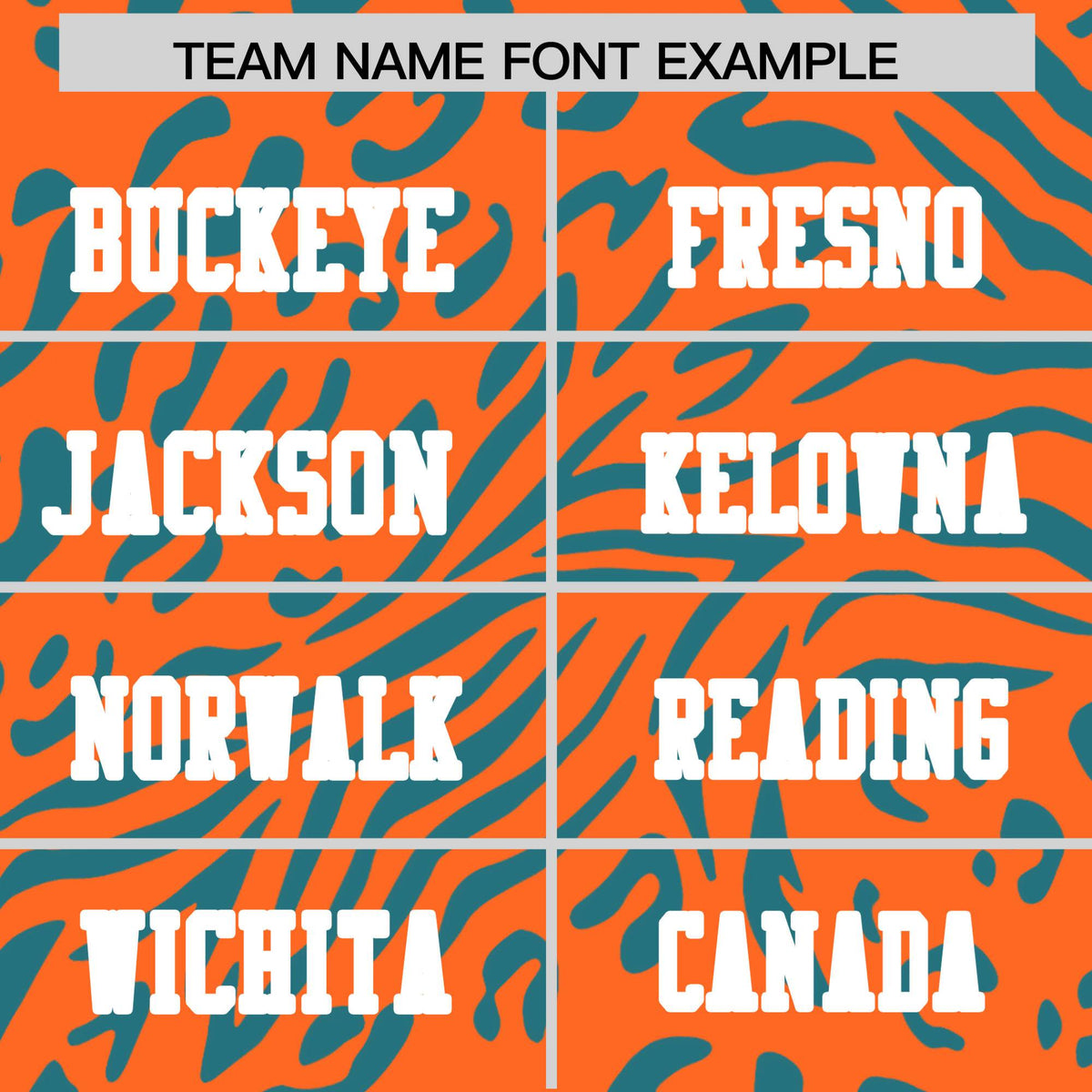 Custom Orange Aqua-Gray Mesh Zebra Style Football Jersey