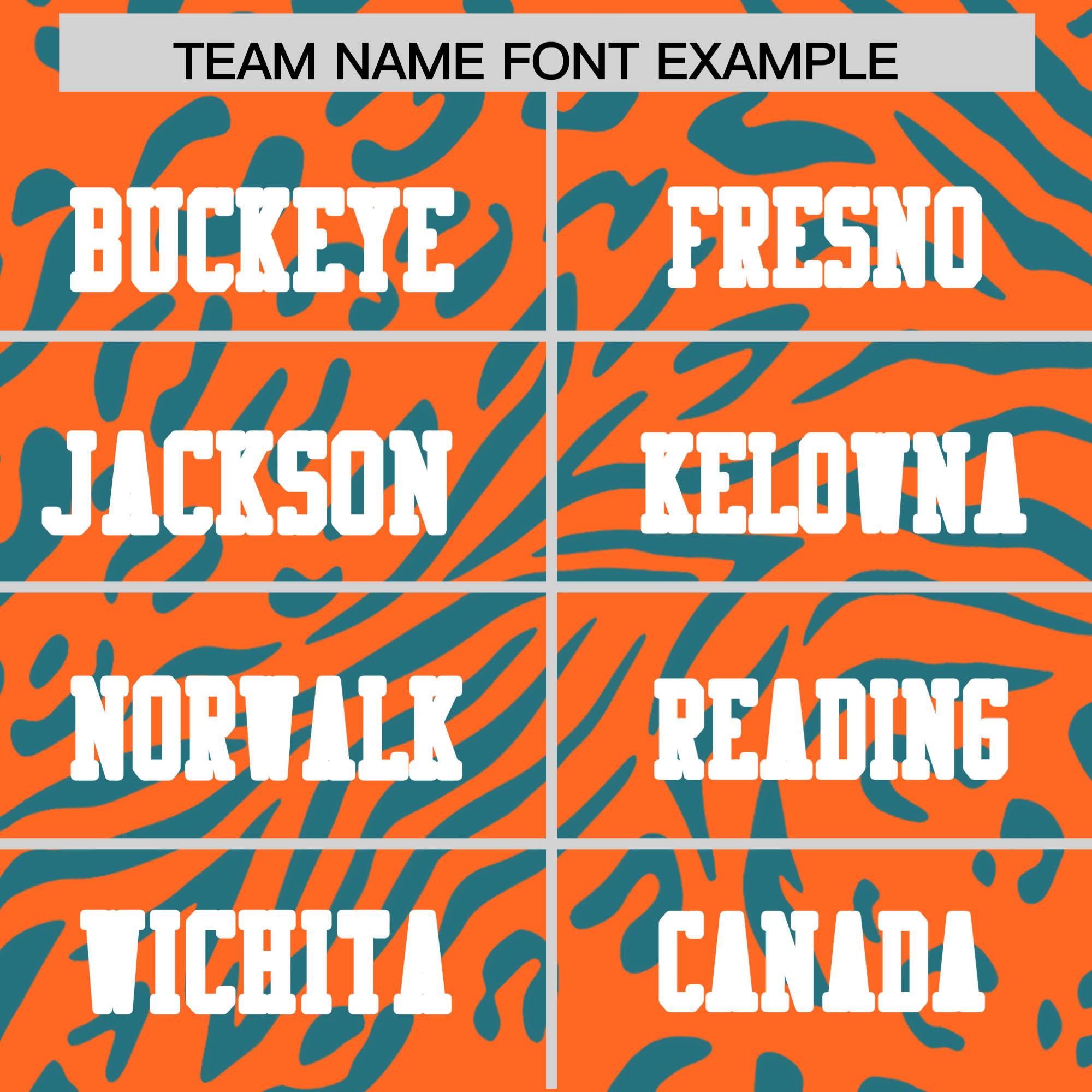 Custom Orange Aqua-Gray Mesh Zebra Style Football Jersey