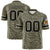 Custom Greyish Green Black-Khaki Mesh Zebra Style Football Jersey