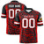 Custom Black Red-White Mesh Zebra Style Football Jersey