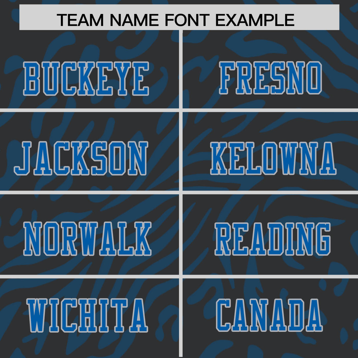 Custom Black Powder Blue-Gray Mesh Zebra Style Football Jersey