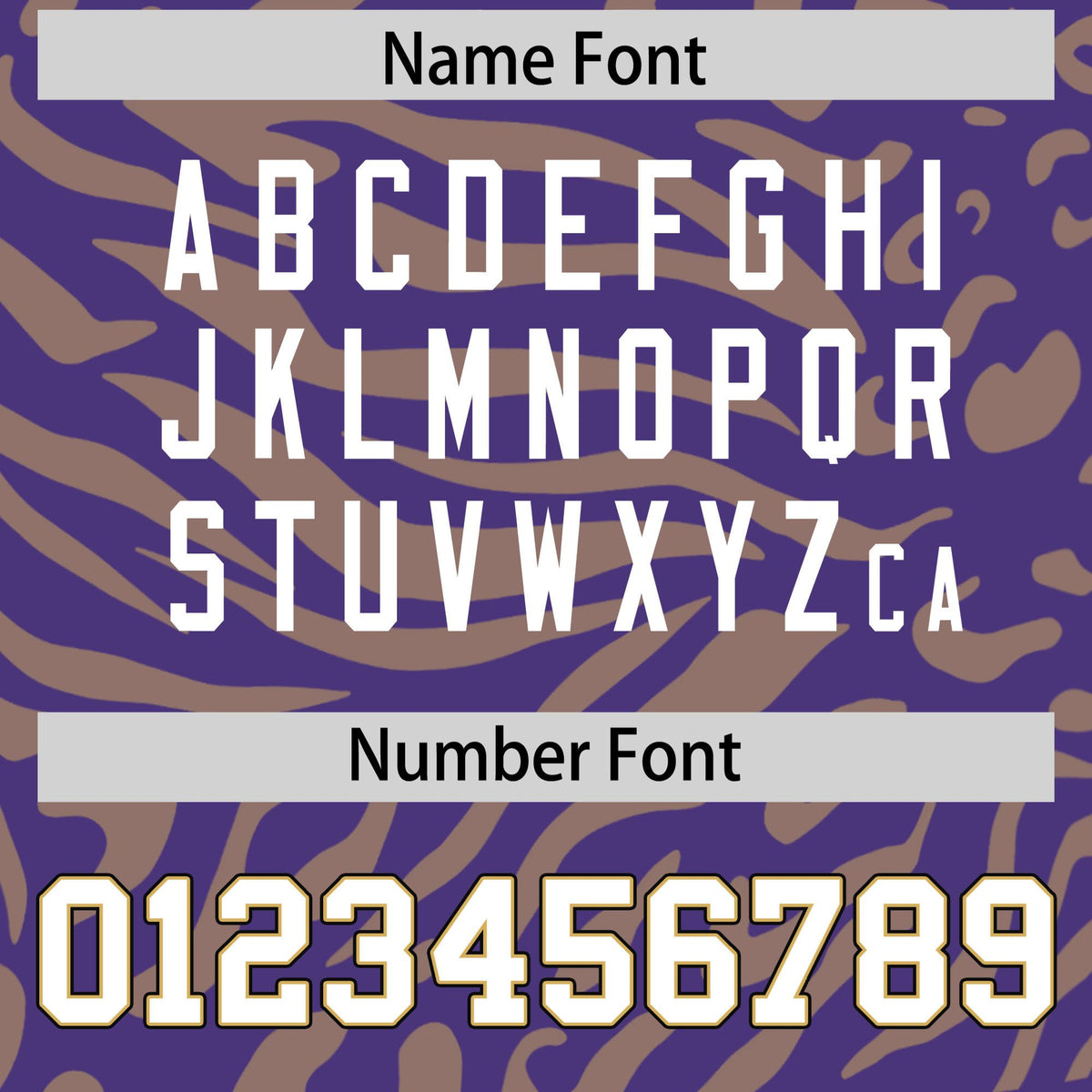 Custom Purple Old-Gold White Mesh Zebra Style Football Jersey