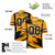 Custom Yellow-Black Mesh Scratch Football Jersey