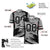 Custom Gray-Black Mesh Scratch Football Jersey