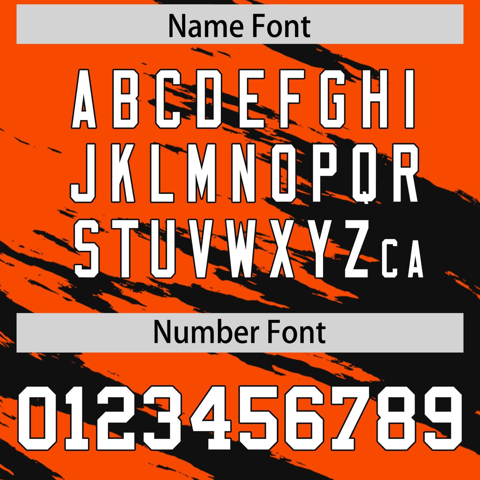 Custom Orange-Black Mesh Scratch Football Jersey