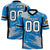 Custom Light Blue-Gray Mesh Scratch Football Jersey