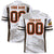 Custom White-Gray Mesh Scratch Football Jersey