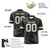 Custom Black-Olive Mesh Scratch Football Jersey