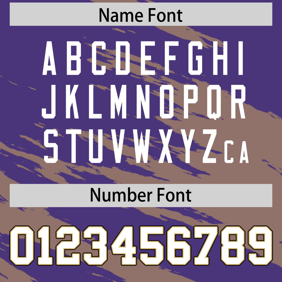 Custom Purple-Khaki Mesh Scratch Football Jersey