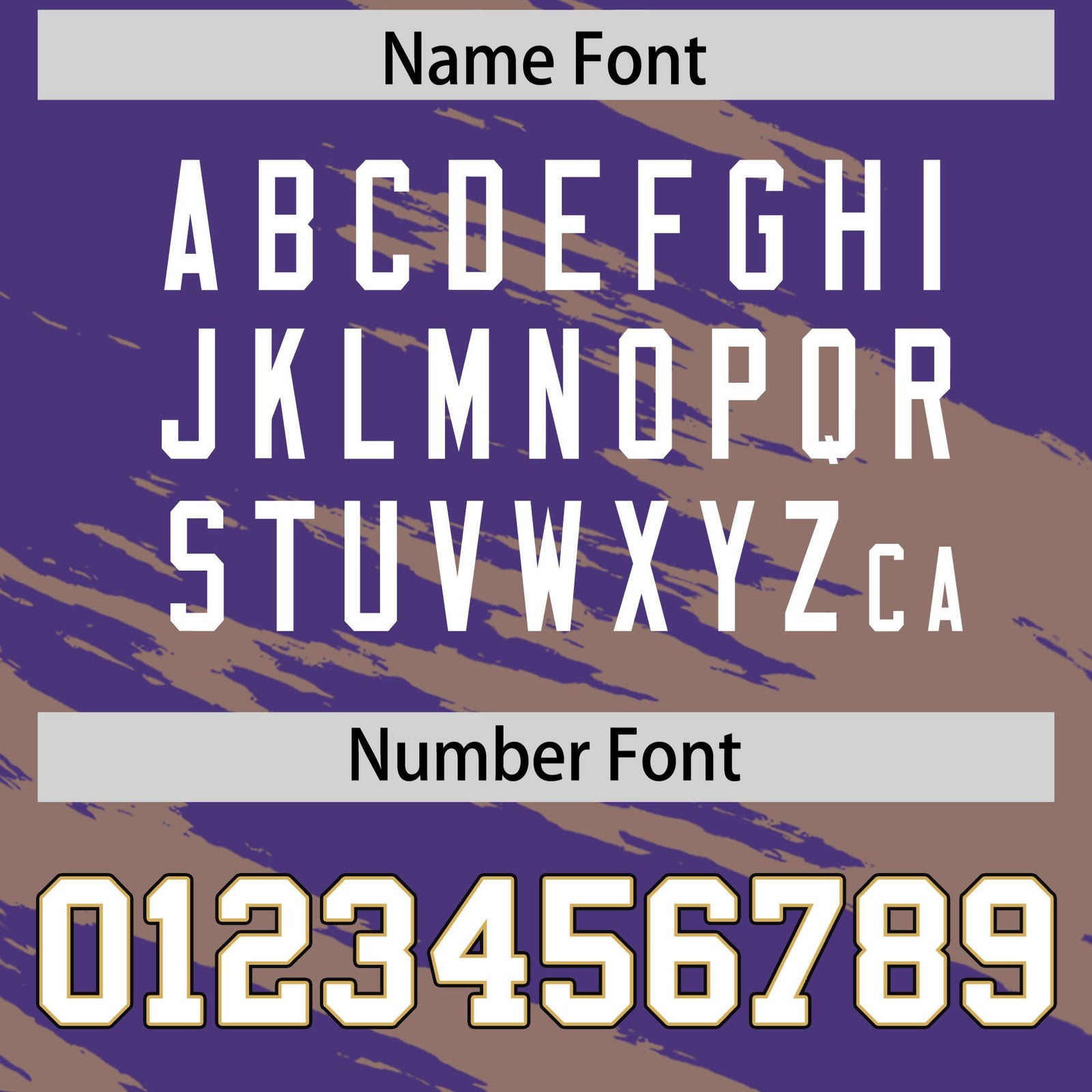 Custom Purple-Khaki Mesh Scratch Football Jersey