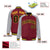 Custom Royal-Red Gray Black-Gold Bomber Raglan Sleeves Varsity Letterman Jacket