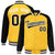 Custom Yellow Black-White Bomber Raglan Sleeves Varsity Letterman Jacket