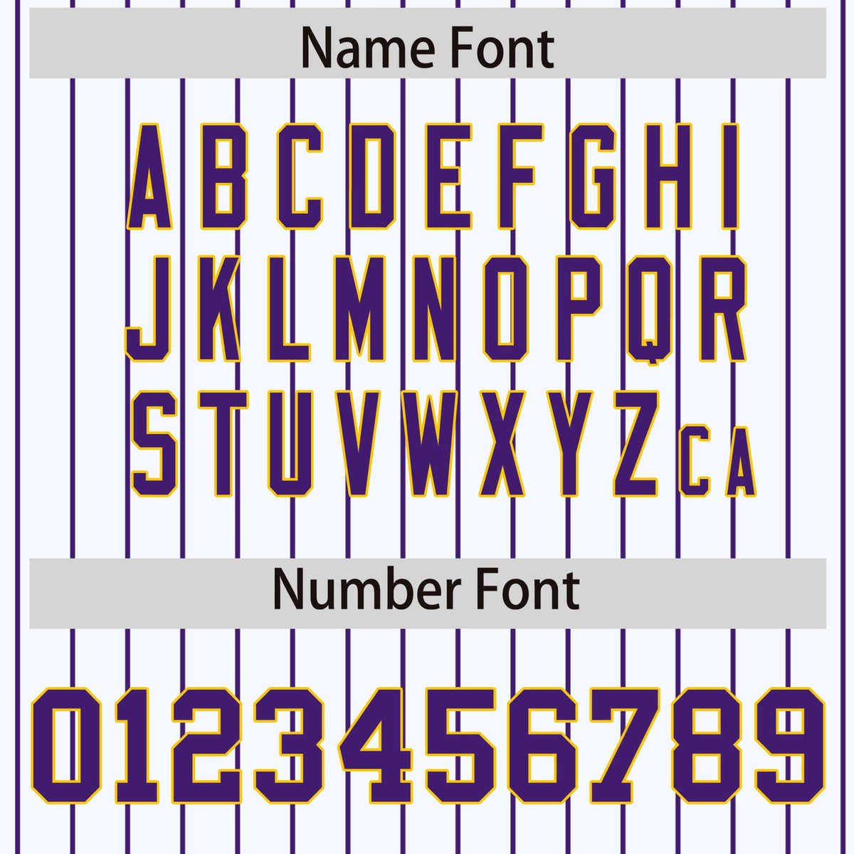 Custom White Purple Pinstripe Glod-Purple Bomber Full-Snap Varsity Letterman Jacket