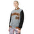 Custom Gray Black Pinstripe Orange-Black Bomber Full-Snap Varsity Letterman Jacket