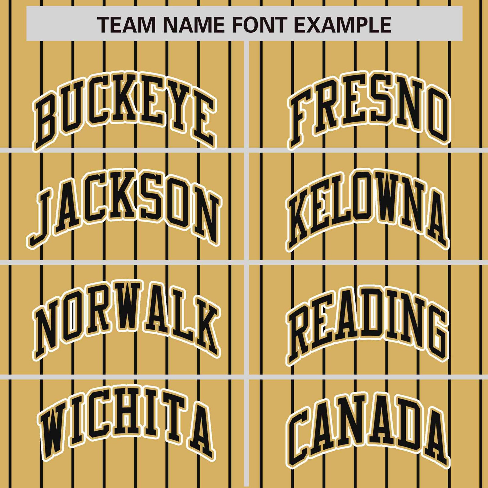 Custom Old Gold Black Pinstripe White-Black Bomber Full-Snap Varsity Letterman Jacket