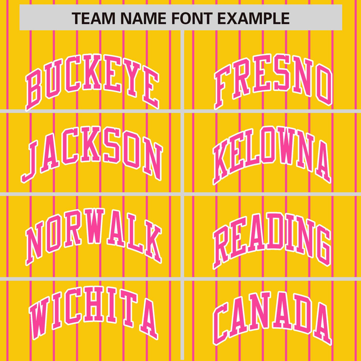 Custom Gold Pink Pinstripe White-Pink Bomber Full-Snap Varsity Letterman Jacket