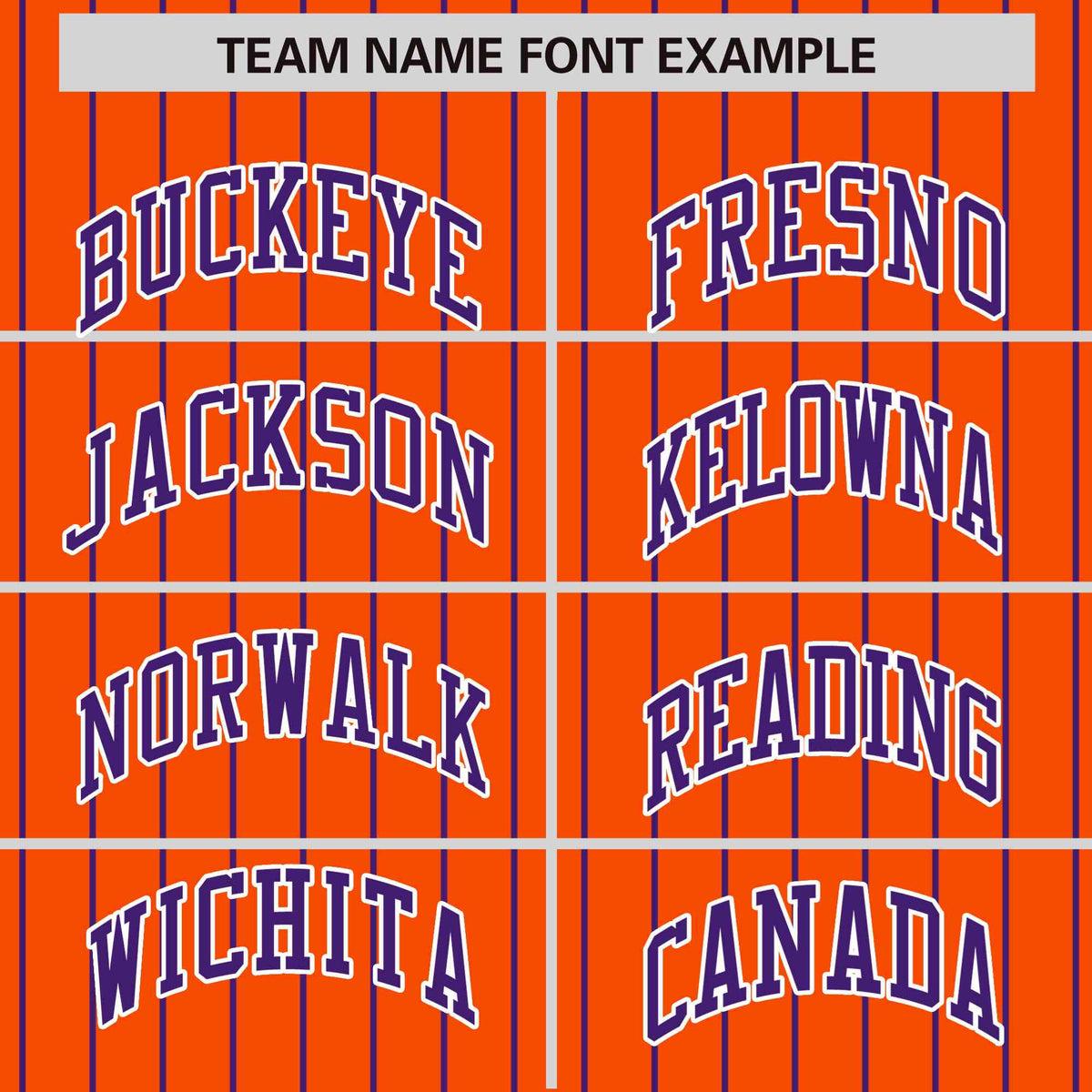 Custom Orange Purple Pinstripe White-Purple Bomber Full-Snap Varsity Letterman Jacket