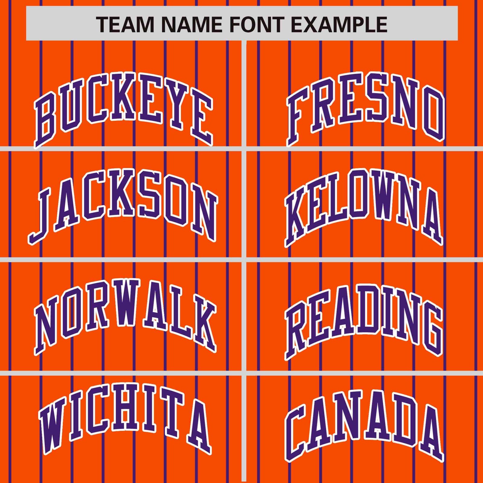 Custom Orange Purple Pinstripe White-Purple Bomber Full-Snap Varsity Letterman Jacket