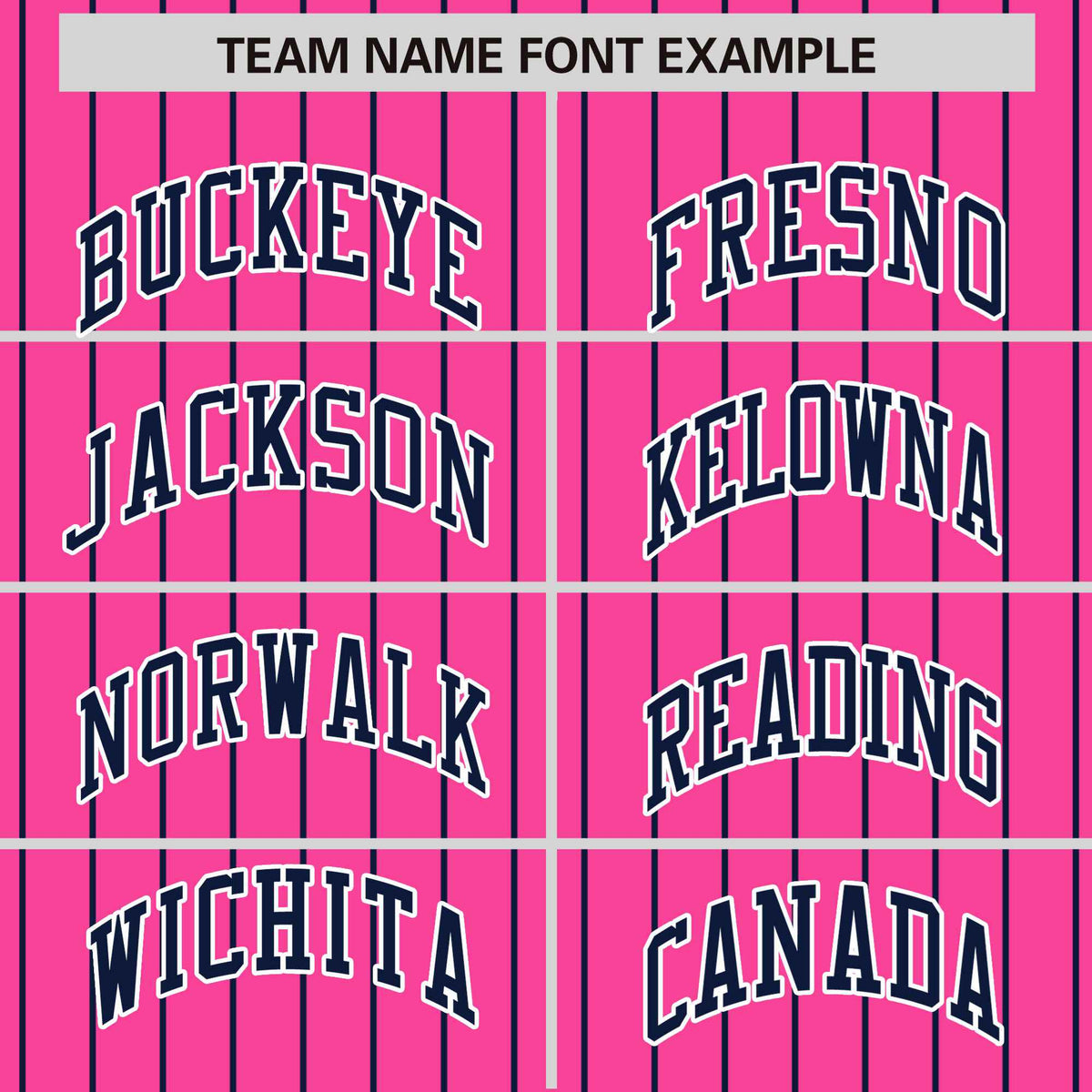 Custom Pink Navy Pinstripe White-Navy Bomber Full-Snap Varsity Letterman Jacket