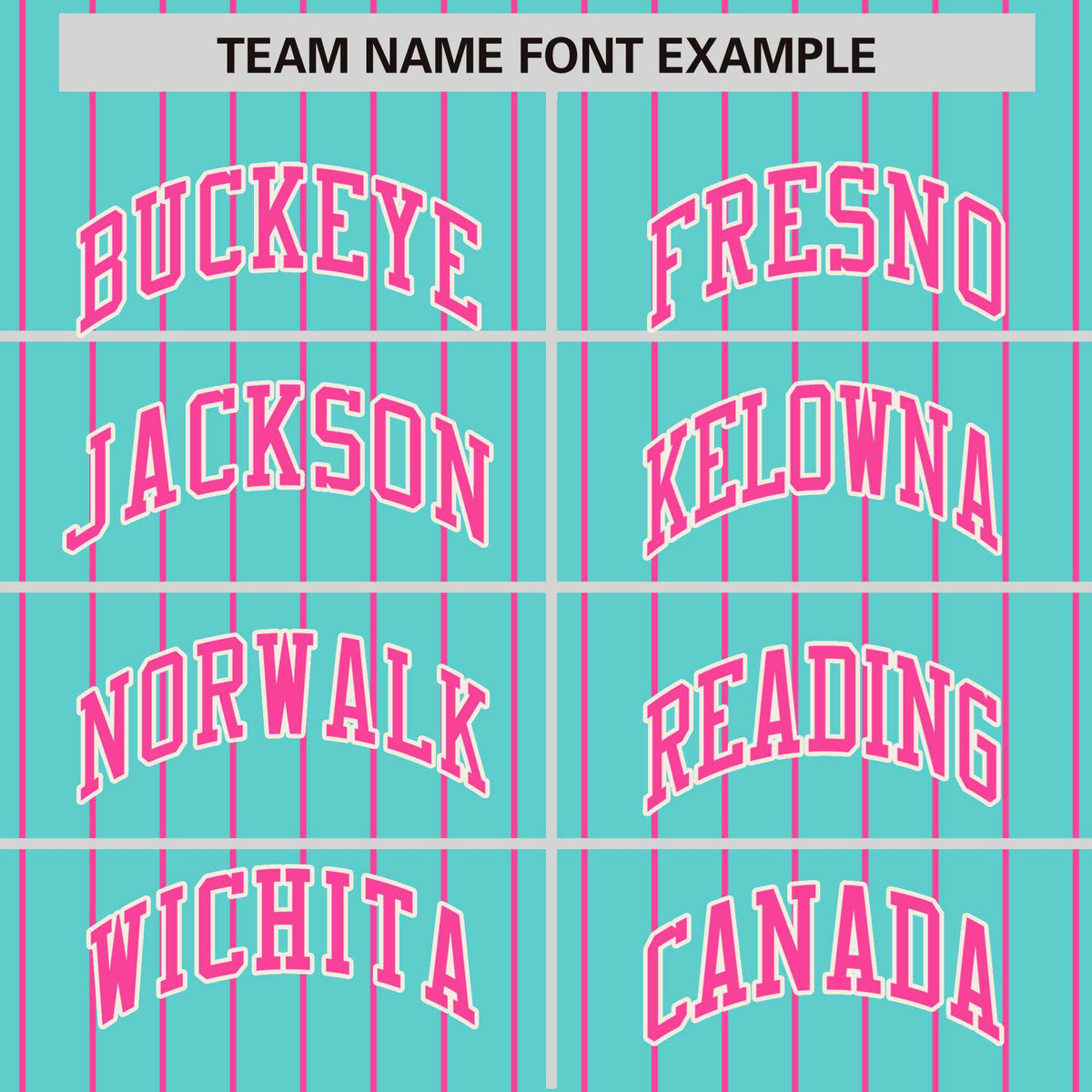 Custom Aqua Pink Pinstripe White-Pink Bomber Full-Snap Varsity Letterman Jacket