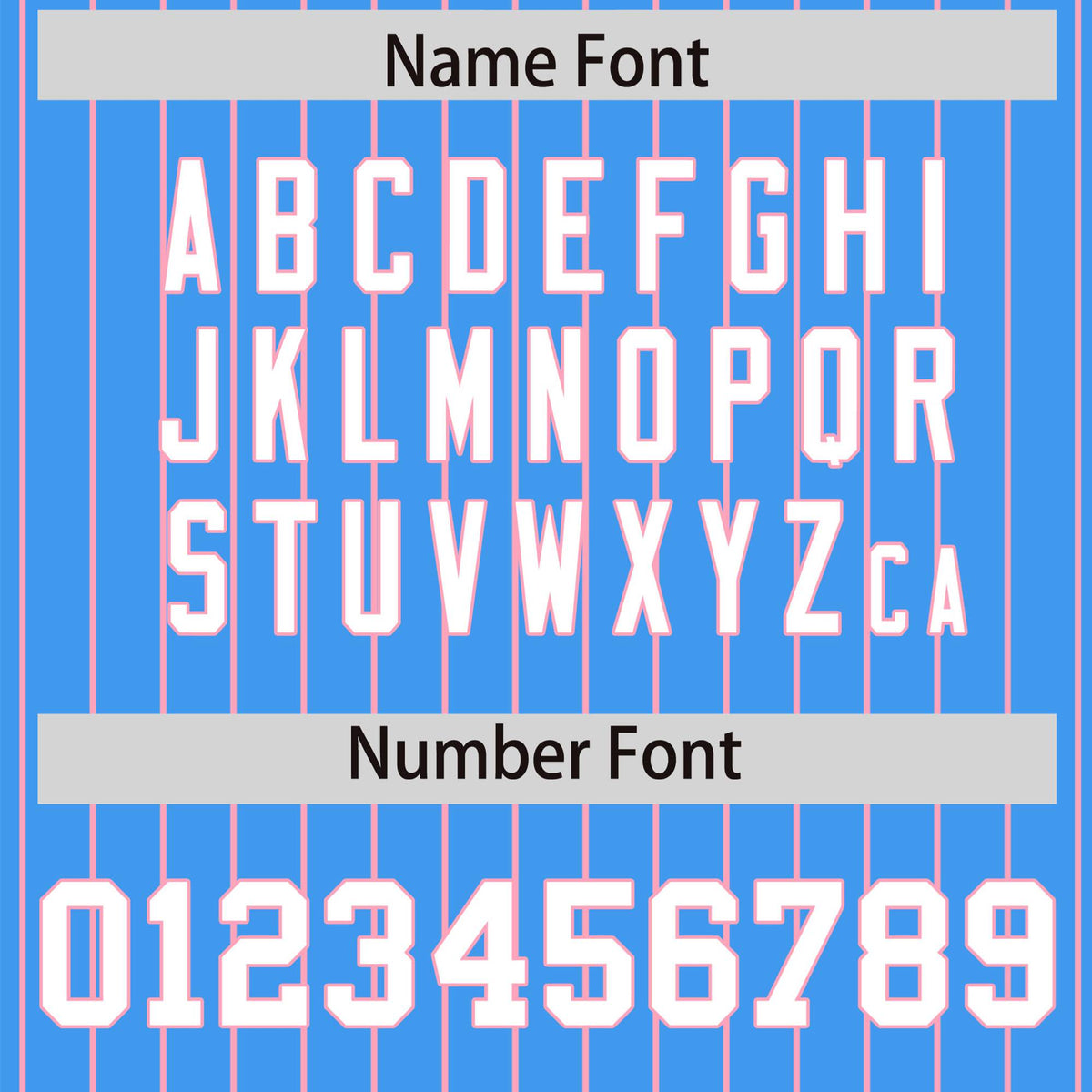 Custom Light Blue Light-Pink Pinstripe White Light-Pink Bomber Full-Snap Varsity Letterman Jacket