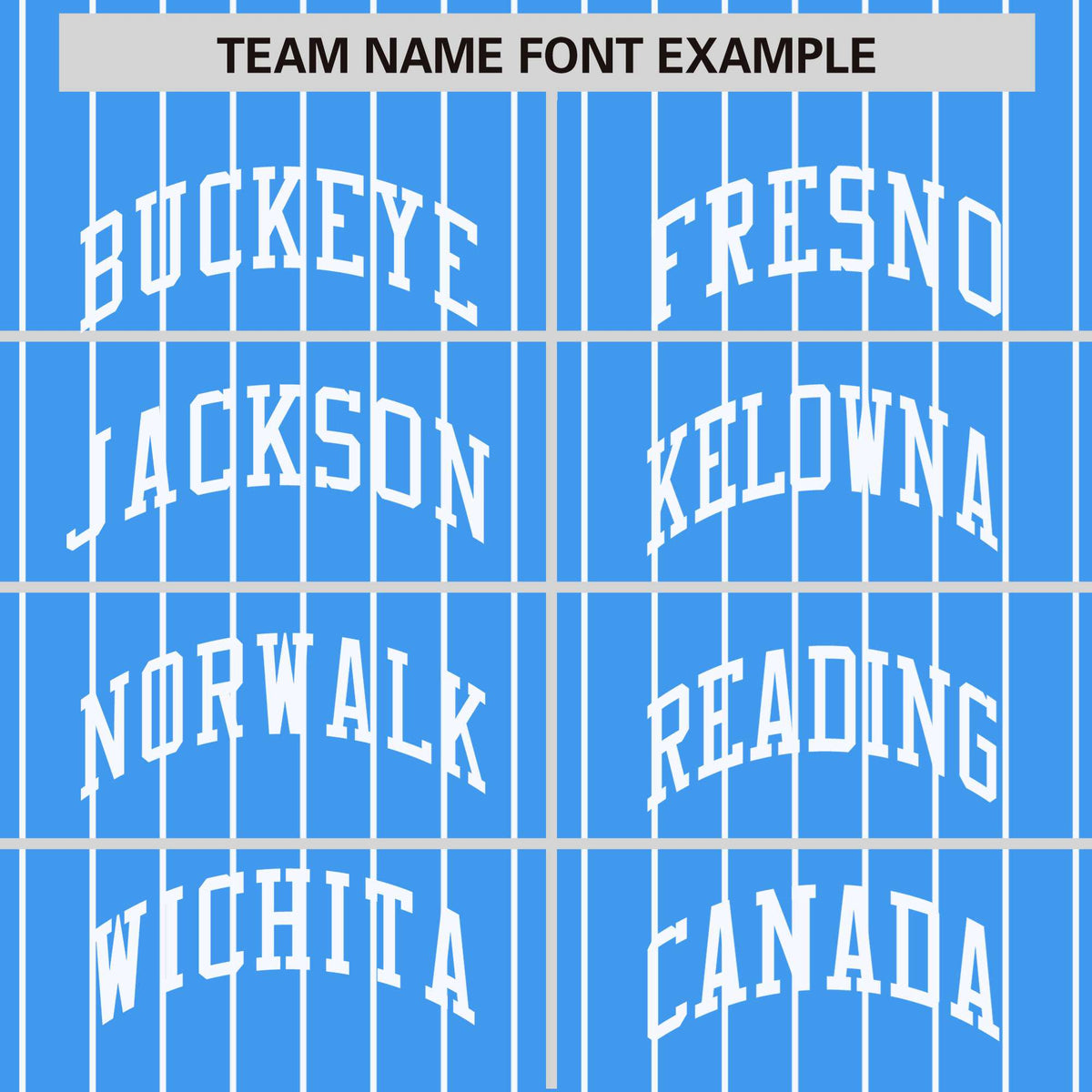 Custom Light Blue White Pinstripe White Bomber Full-Snap Varsity Letterman Jacket