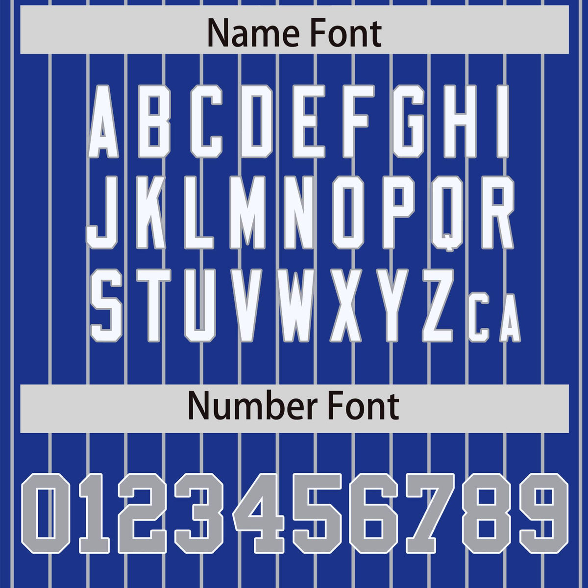 Custom Royal-Blue Gray Pinstripe White-Gray Bomber Full-Snap Varsity Letterman Jacket