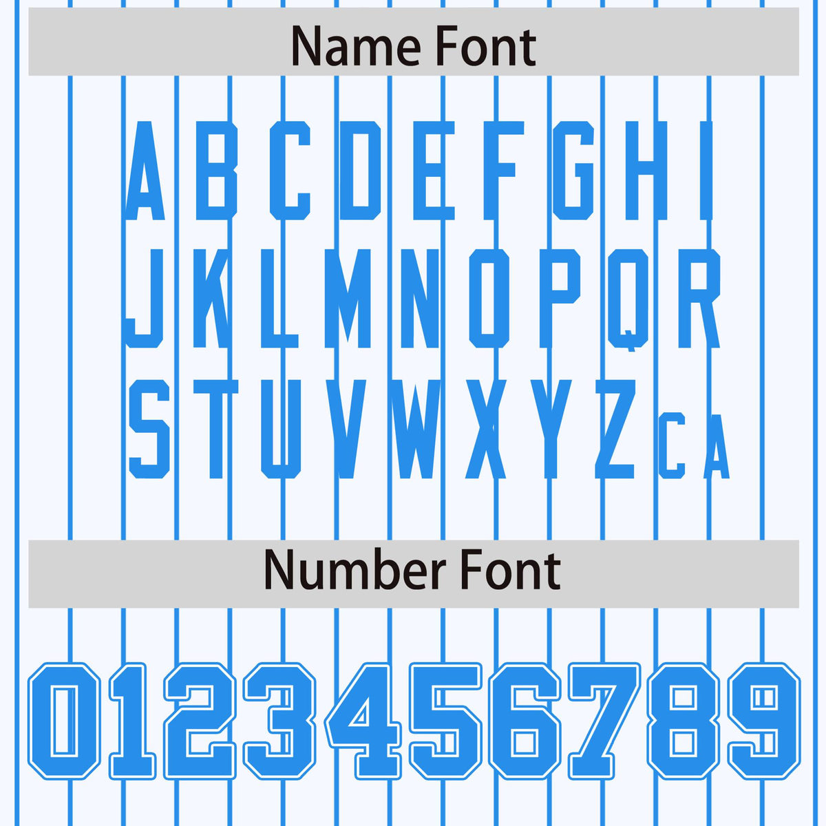 Custom White Powder Blue Pinstripe Powder-Blue White Bomber Full-Snap Varsity Letterman Jacket