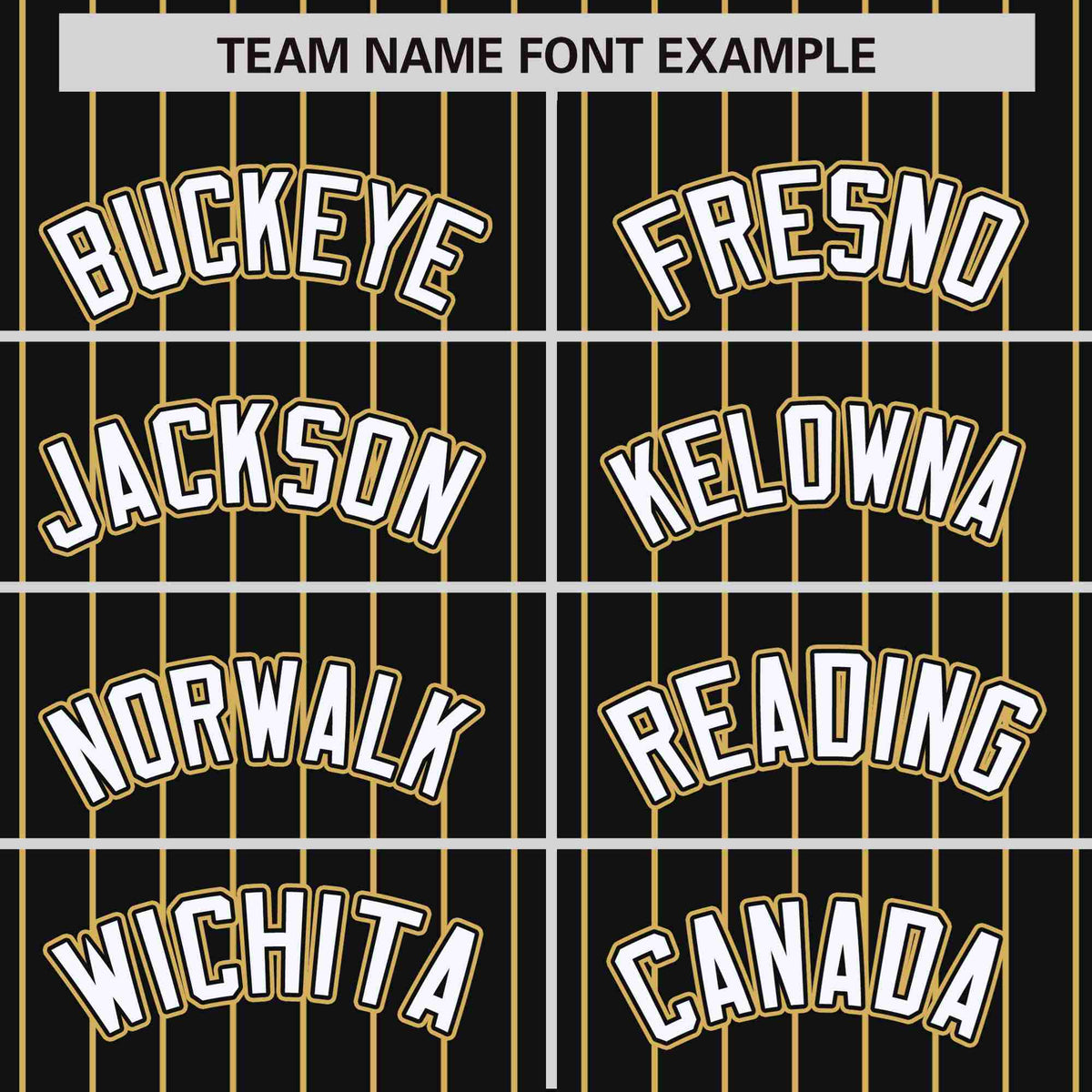 Custom Black Old-Gold Pinstripe Old-Gold White Bomber Full-Snap Varsity Letterman Jacket