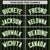 Custom Black Neon-Green Pinstripe Neon-Green White Bomber Full-Snap Varsity Letterman Jacket