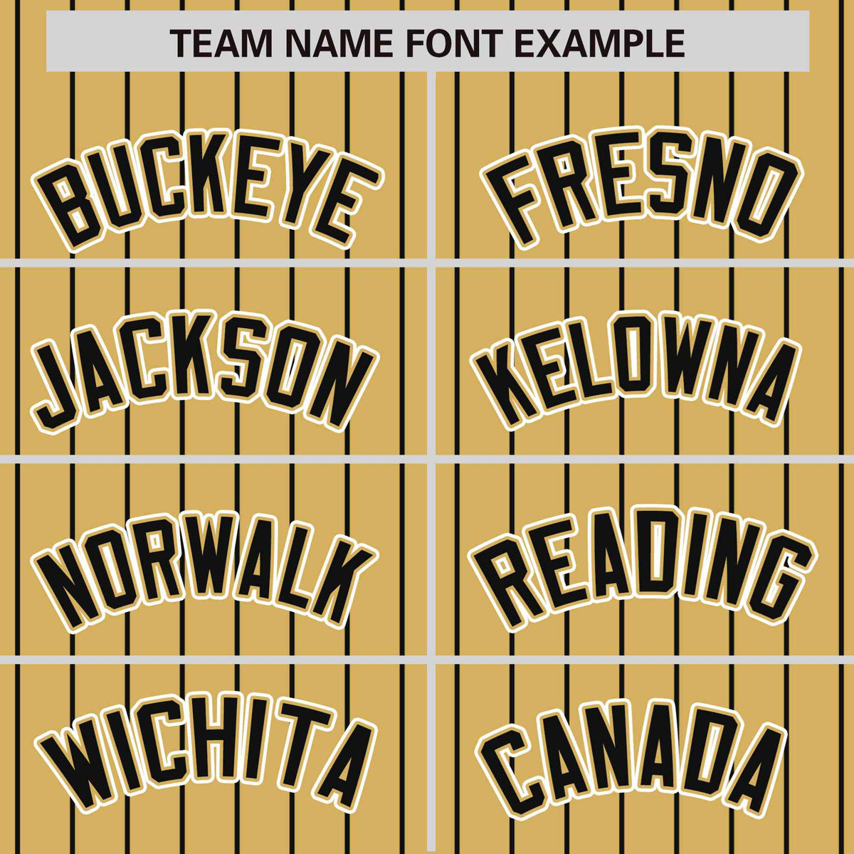 Custom Old Gold Black Pinstripe White-Black Bomber Full-Snap Varsity Letterman Jacket