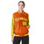 Custom Orange Gold Pinstripe Gold Bomber Full-Snap Varsity Letterman Jacket