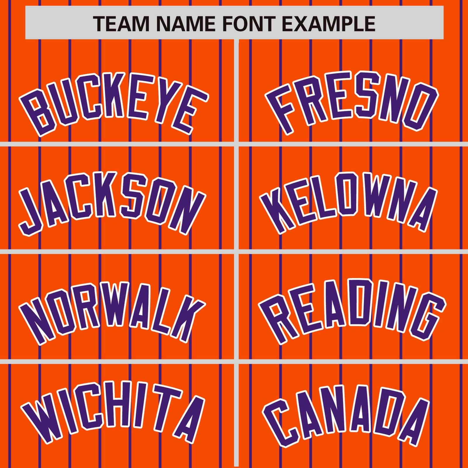 Custom Orange Purple Pinstripe White-Purple Bomber Full-Snap Varsity Letterman Jacket